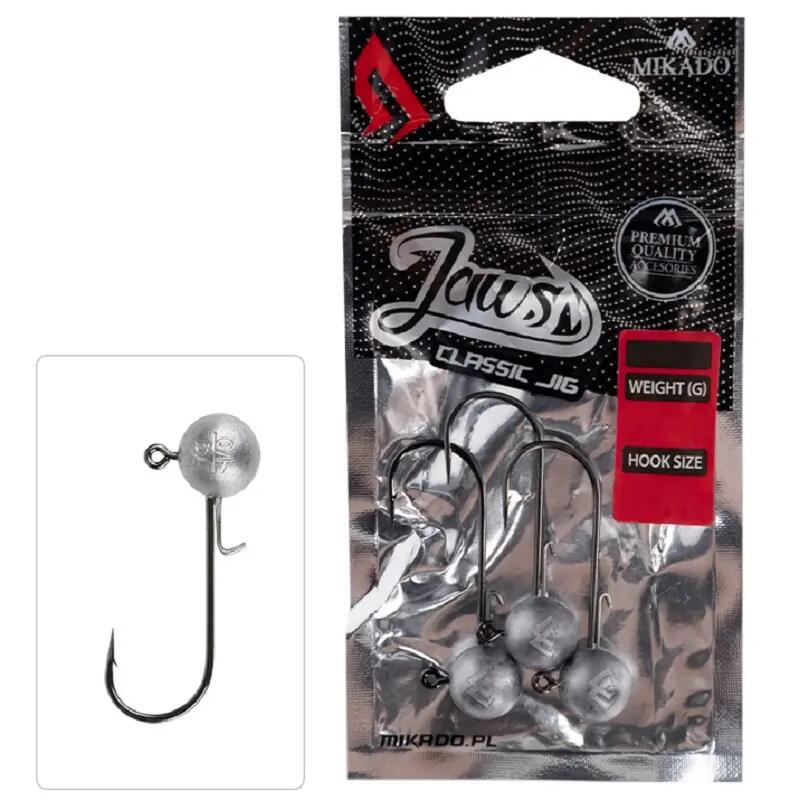 Tête Plombée 10g Hameçon 5/0 Classic Carnassier 3pcs 4/7