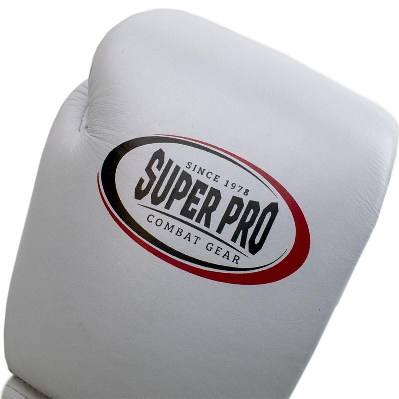 Manusi de Box Super Pro Gear Alb/Negru