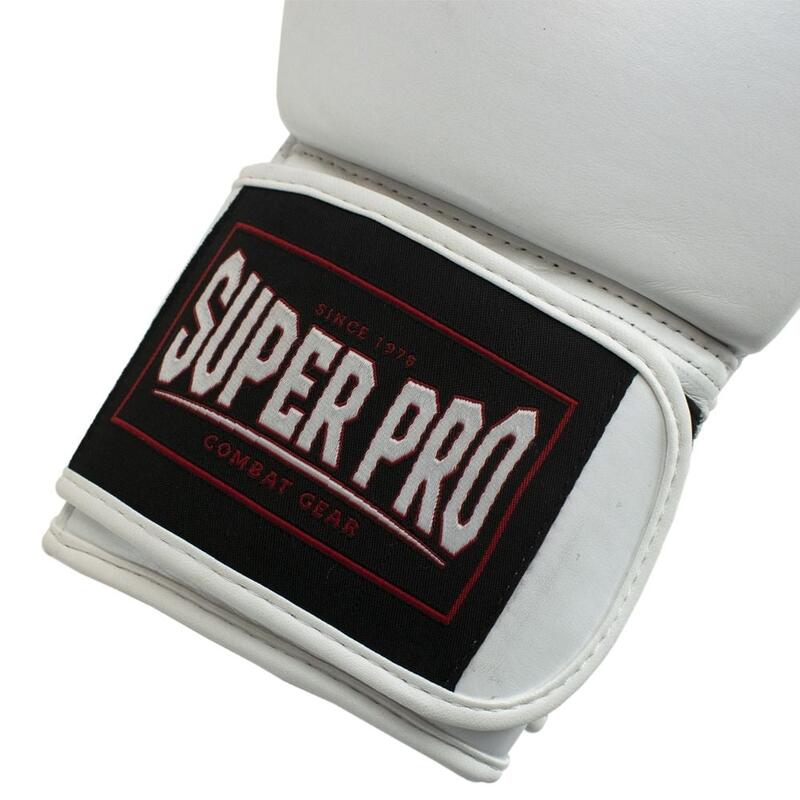Manusi de Box Super Pro Gear Alb/Negru
