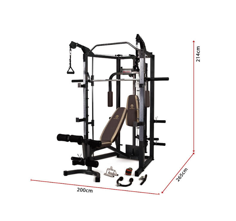 Cage Smith  SM-4008 - Poids utilisateur 136kg - Noir 2/7