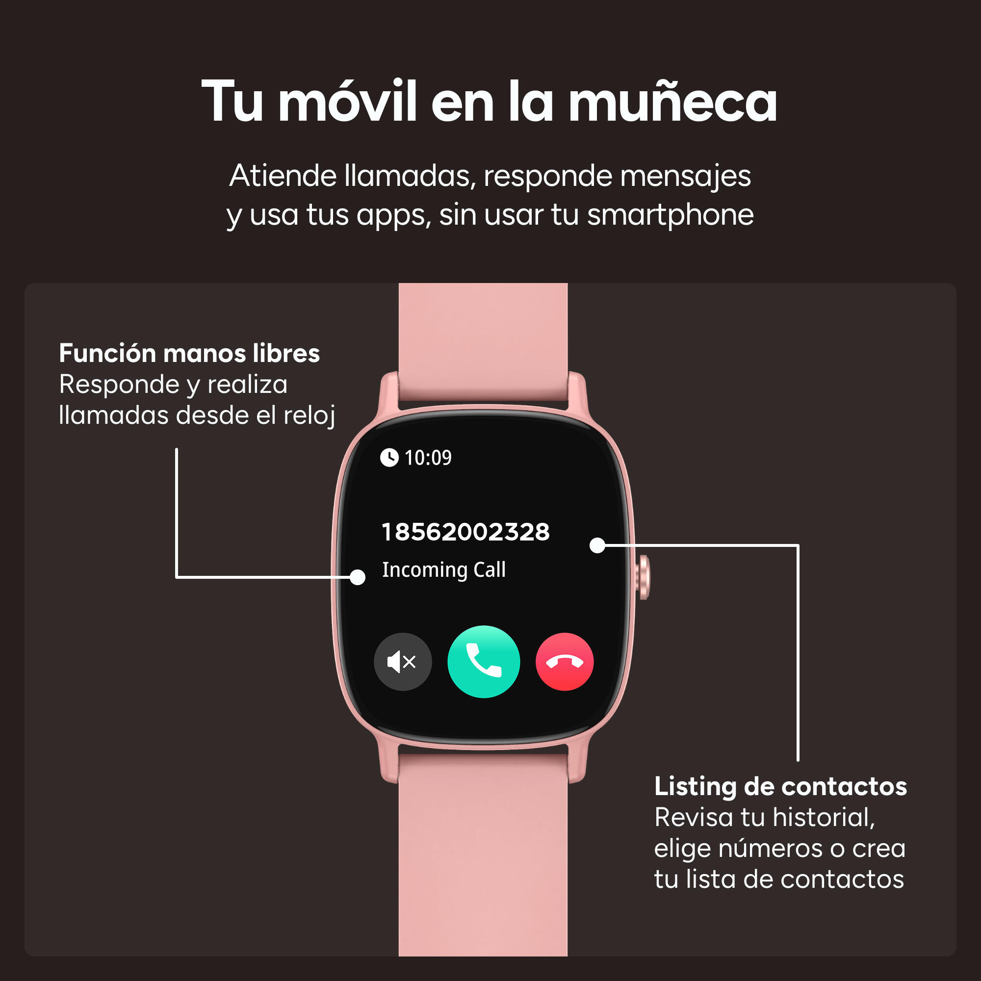 Montre connectée KSIX Pulse, écran 1,83", arrêt automatique 7 jours 4/7