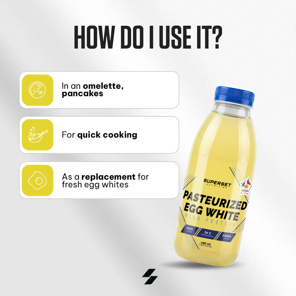 Pasteurized egg whites (480ml)