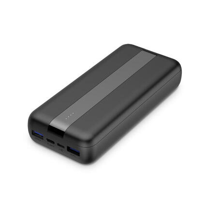 Batterie externe 20 000 mAh, câble USB-A vers USB-C inclus, Noir