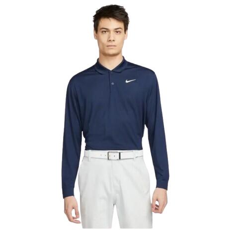 Polo da golf Nike Dri-Fit Victory da uomo, blu 1/3