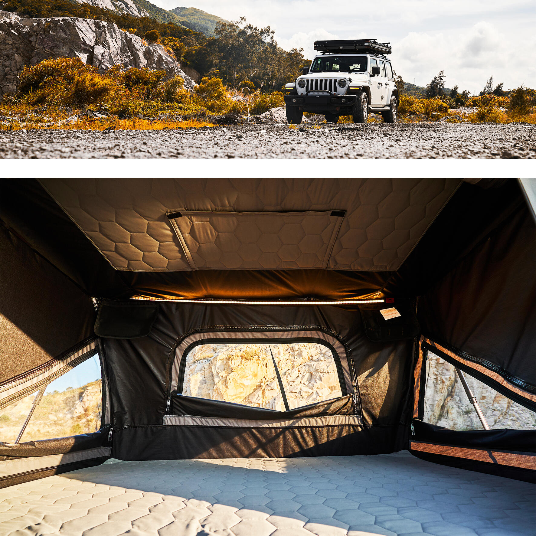Tente de toit rigide 2 personnes Rock Cruiser Pro 3/7