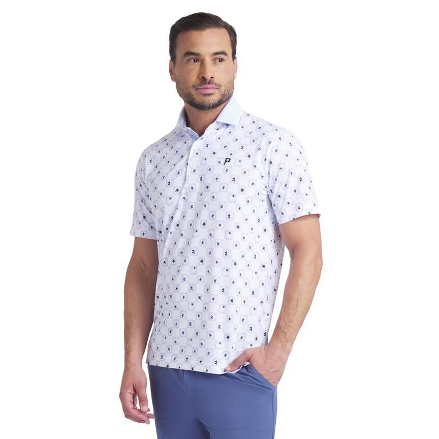 Polo da golf Puma X PTC Micro da uomo blu 1/5