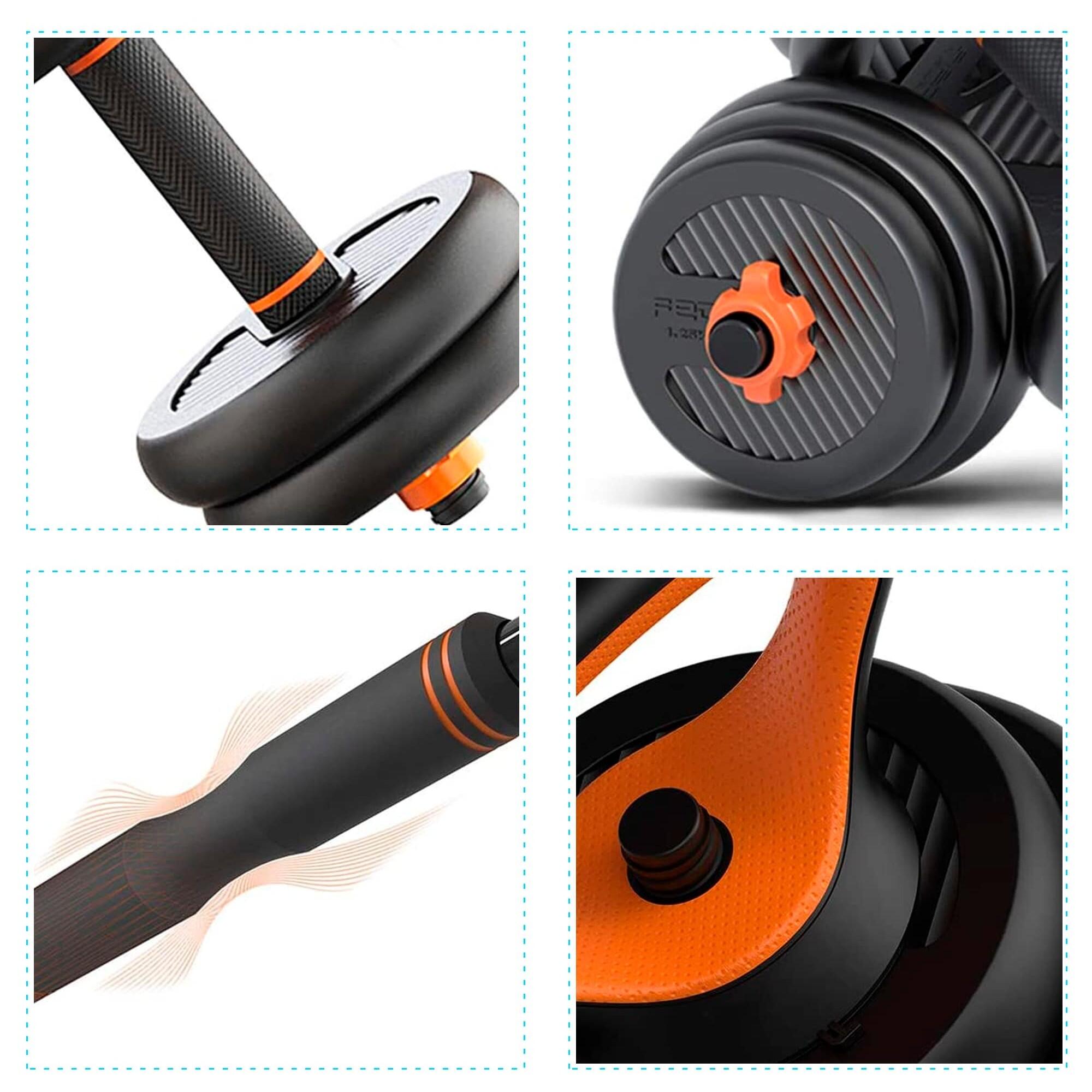 40 kg FED connected weight kit: dumbbells + barbell + kettlebell + sensor 4/8