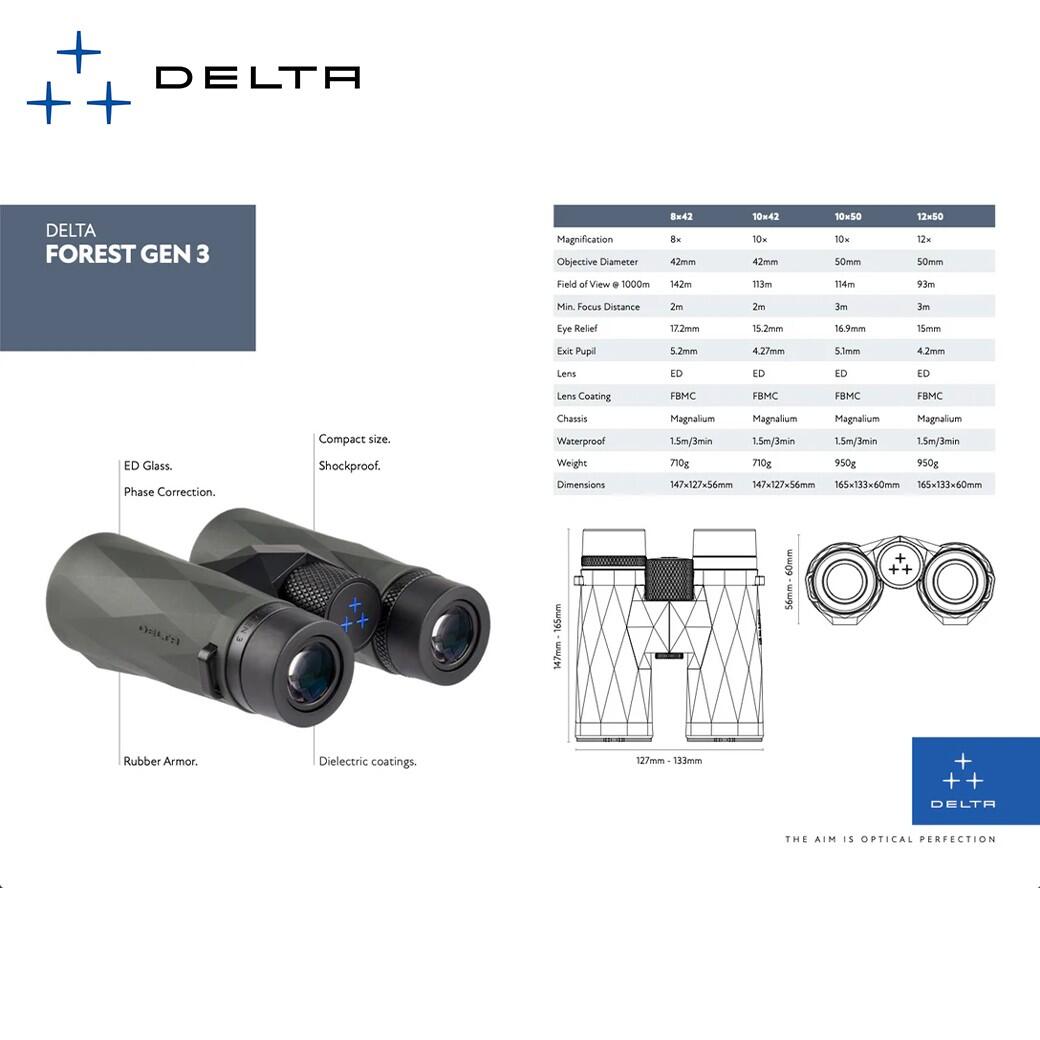 Delta Optical Forest 8X42 Gen3 Binocular 4/6