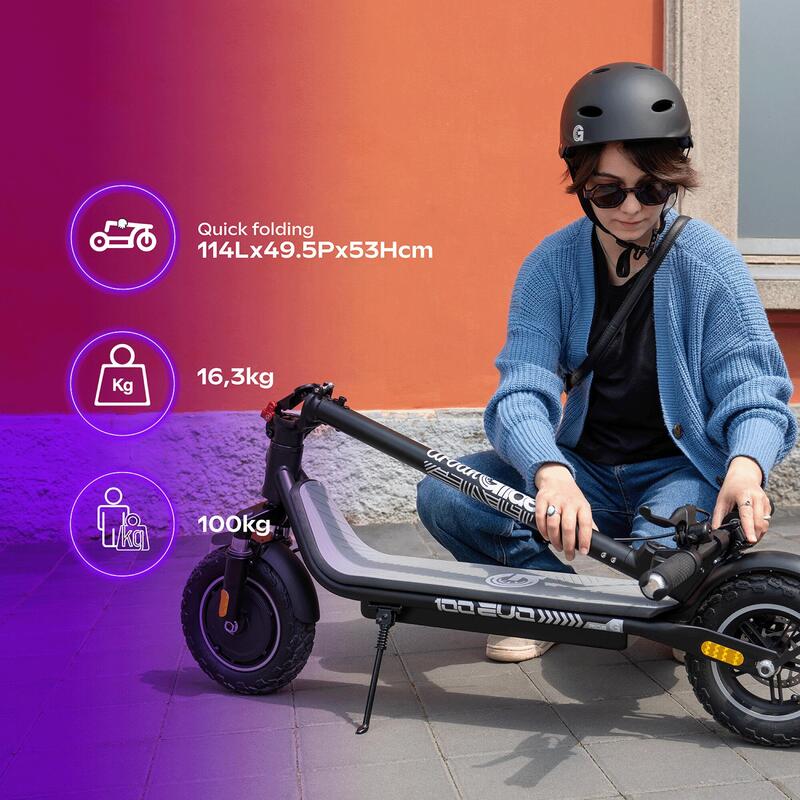 EZWAY EX100 trotinetă electrică — 25 km autonomie, 25 km/h