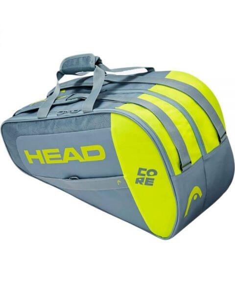 Grey And Fluorescent Yellow Head Core Padel Combi Padel Racket Bag 2/2