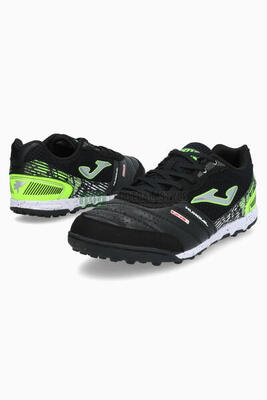 Joma Mundial Scarpe da calcio turf in pelle nero-verde 40
