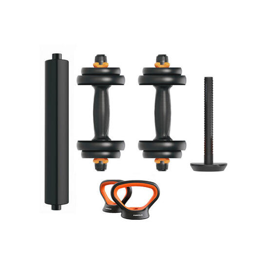 Kit Haltère V2 + Haltère + Kettlebell 10KG FED