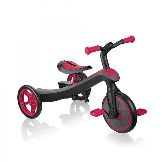 Tricycle évolutif pour bébé EXPLORER 2 en 1 - Rouge