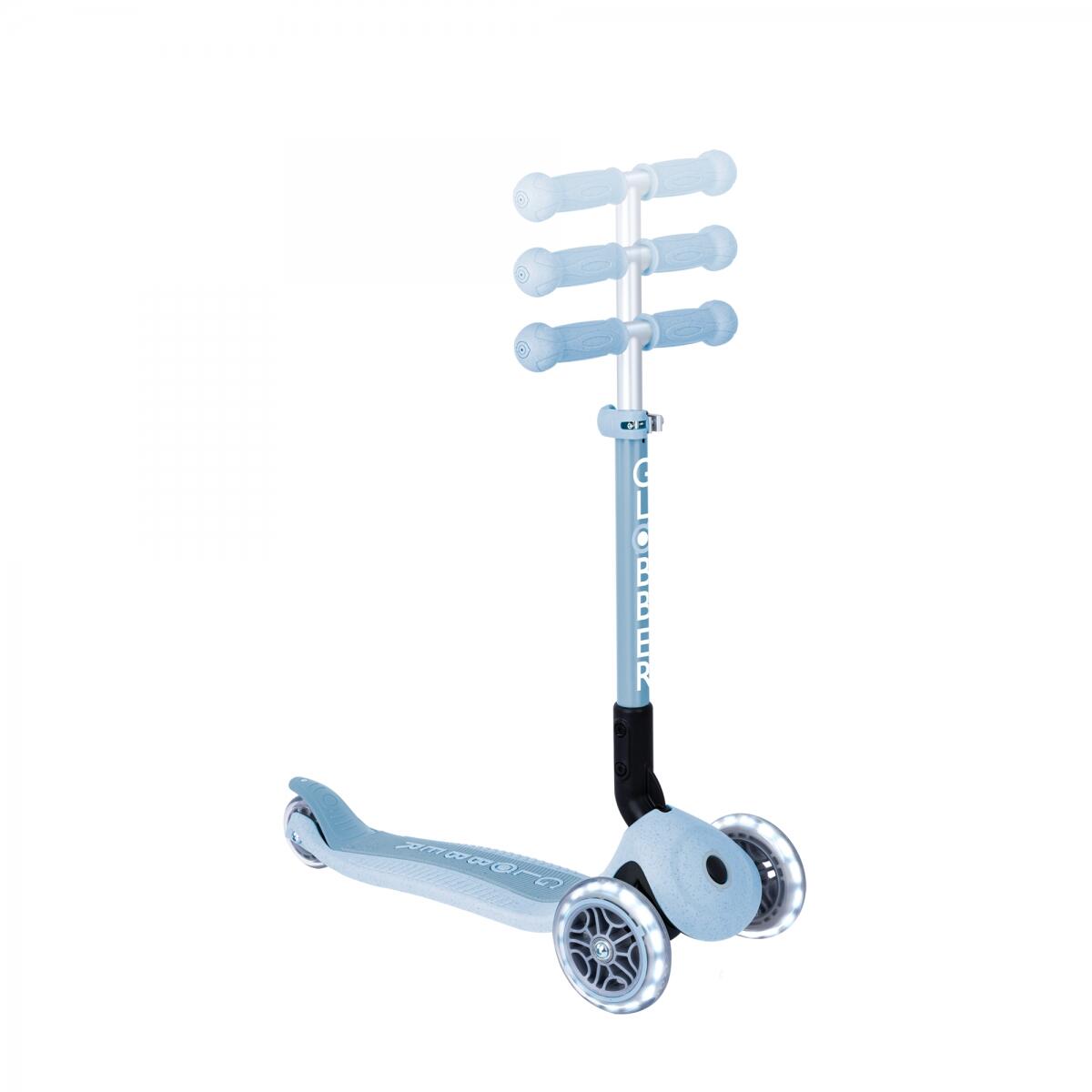 Trotinete de 3 rodas JUNIOR FOLDABLE LIGHTS ECOLOGIC - Azul celeste 4/7