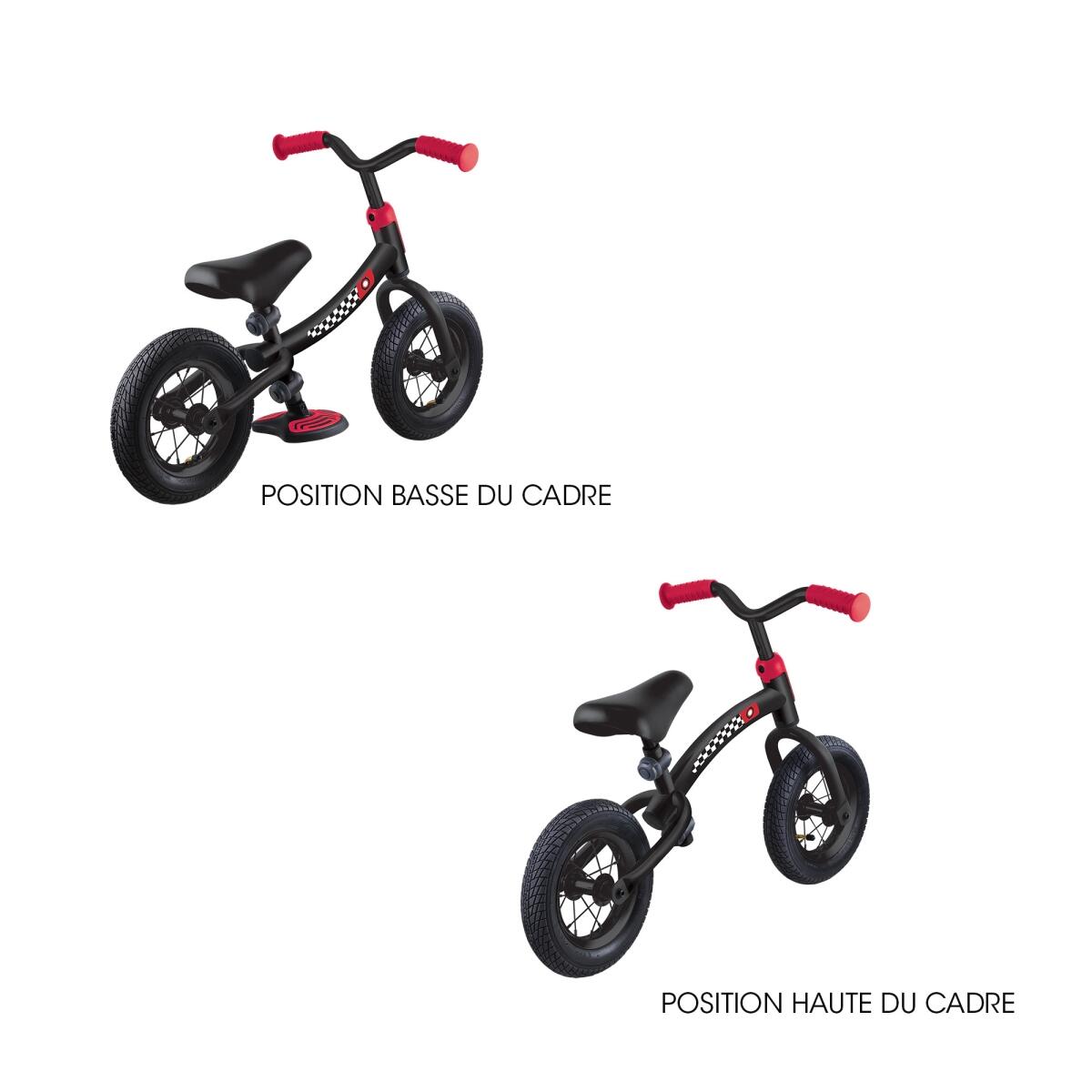 Draisienne GO BIKE AIR - Noir-Rouge 3/7