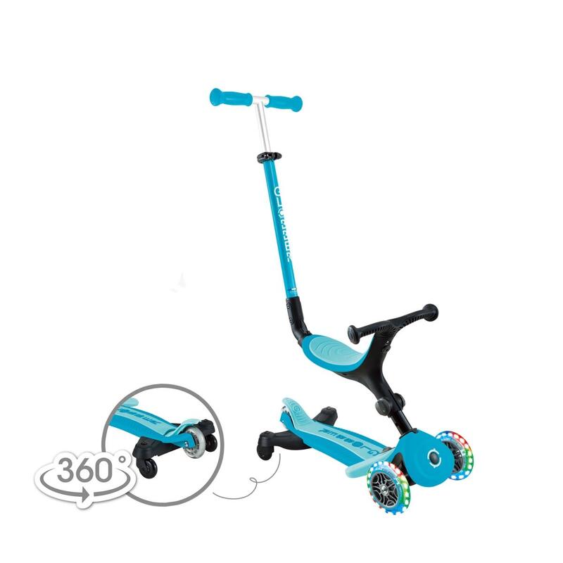 Trotineta Globber Go-Up 3 in 1 Active, Eco, rotire 360, blue