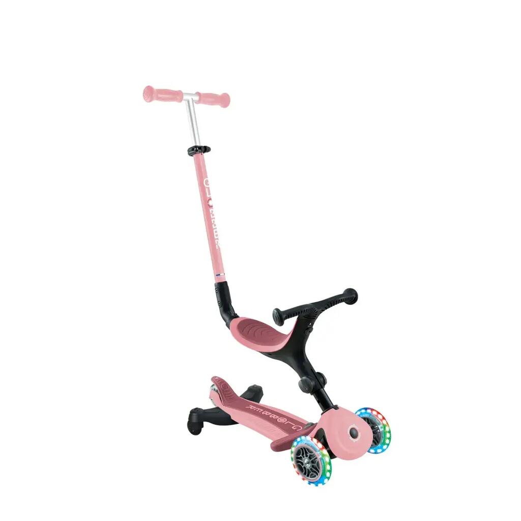 Scooter Laufrad / Dreirad  GO UP Active Lights 360°  Pastel Pink