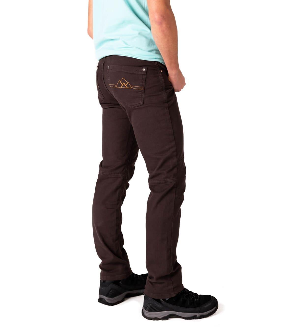 Calças Jeans De Escalada Pinto Homem Elásticas E Leves Marrom 2/6