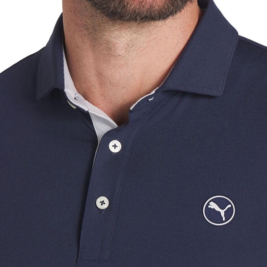 Polo da golf Puma Cloudspun Midweight da uomo, blu navy 3/5