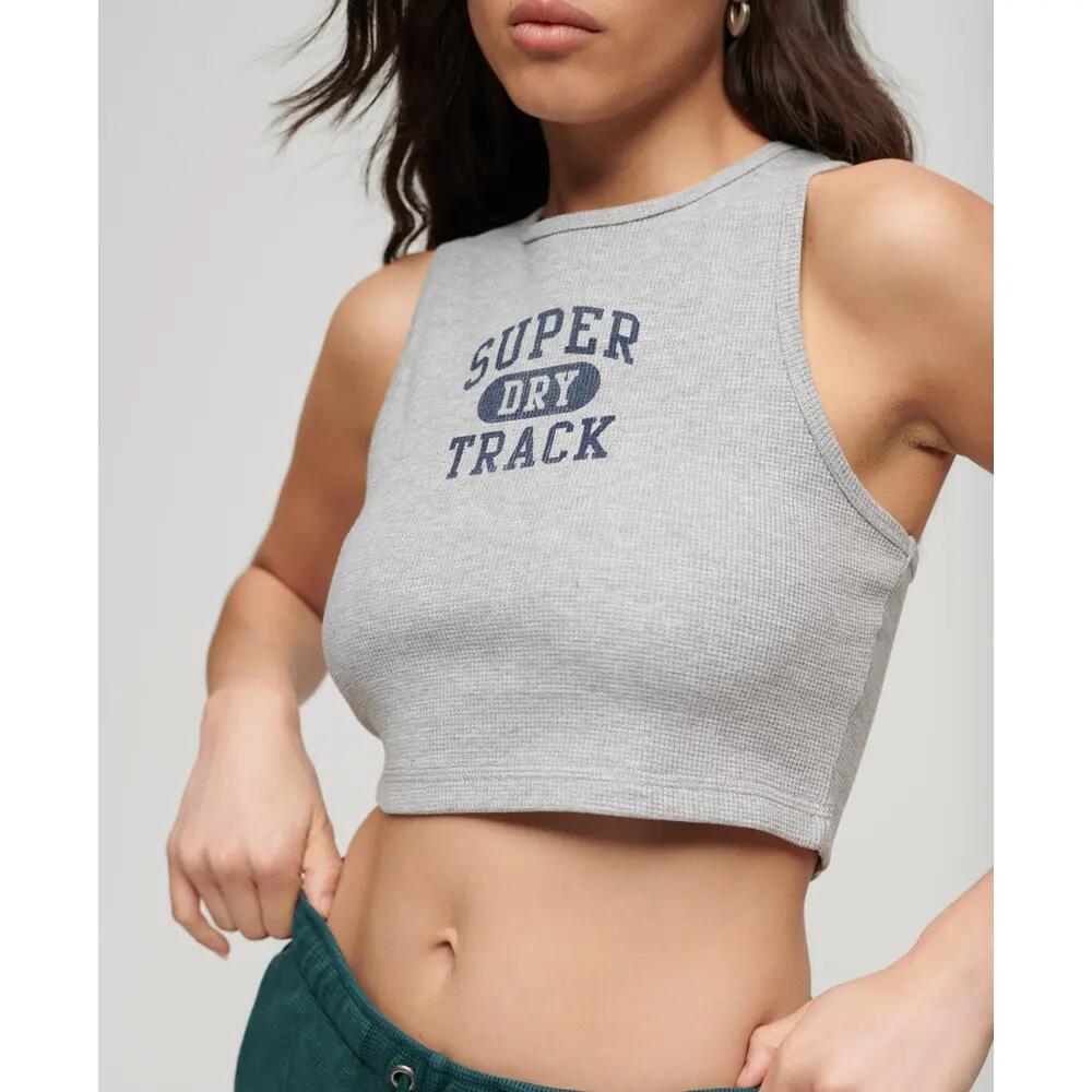 T-shirt de alças com relevo para mulher Superdry Athletic Essentials 3/3