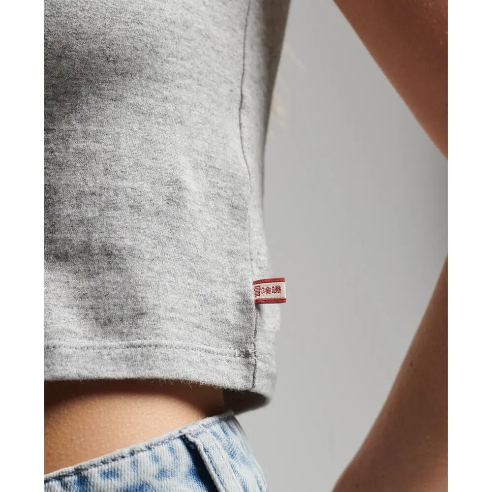 Camiseta de algodón orgánico para mujeres Superdry Vintage Tiny Baseball 4/4