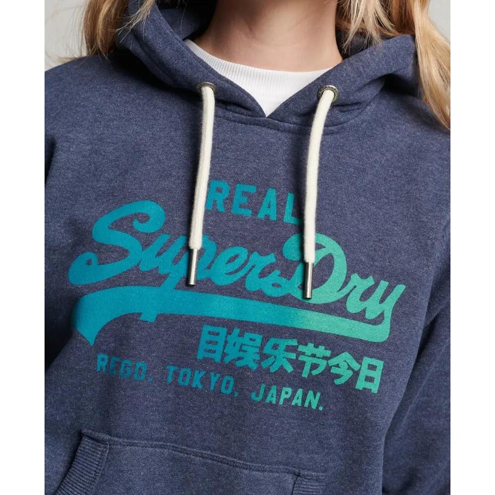Sweat à Capuche Marine Femme Superdry Tonal Vl Graphic 5/6