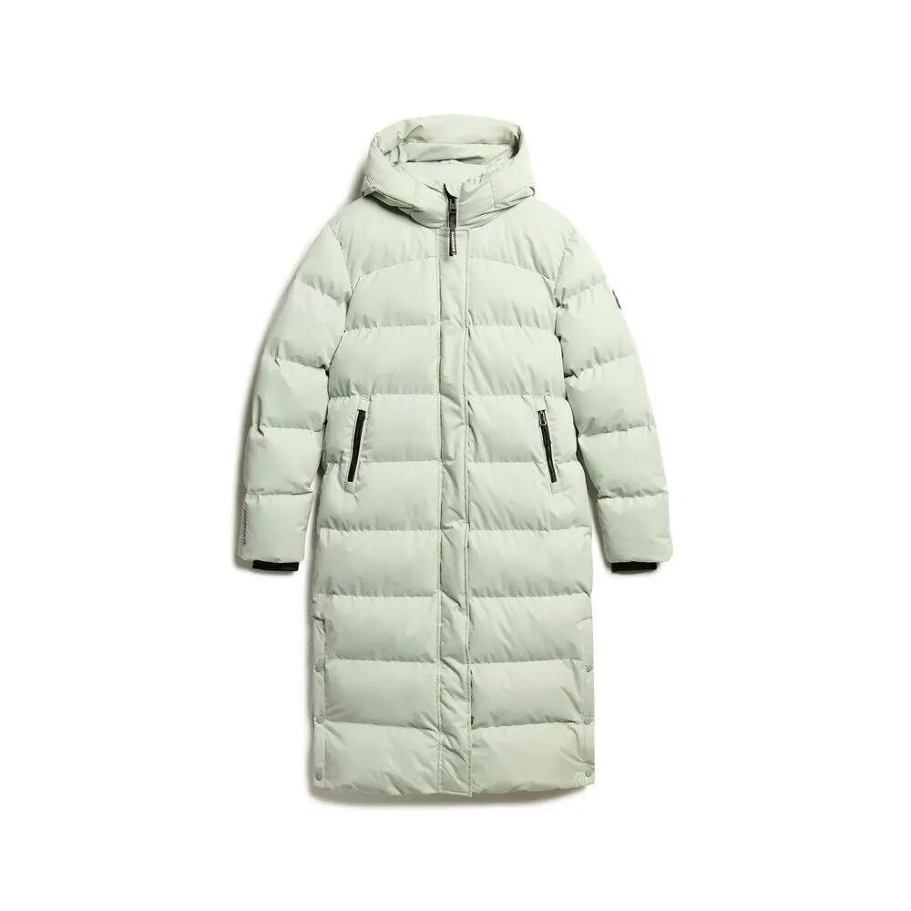 Long microfiber puffer coat for women Superdry