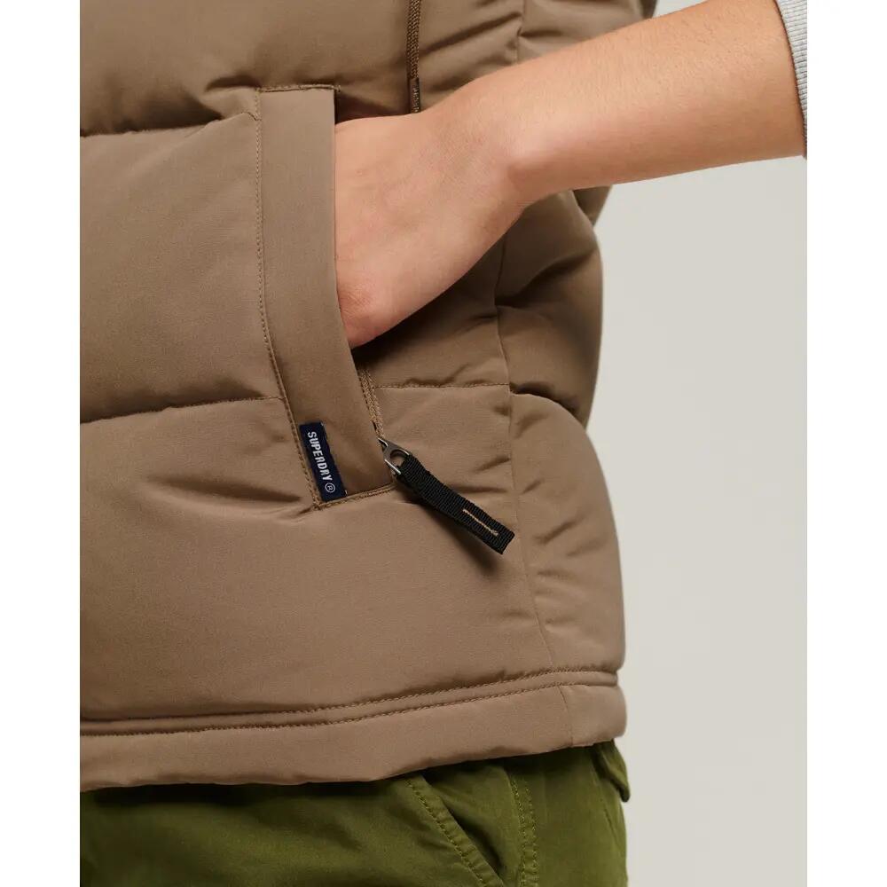Gilet Donna Superdry Everest Marrone Senza Maniche 5/6