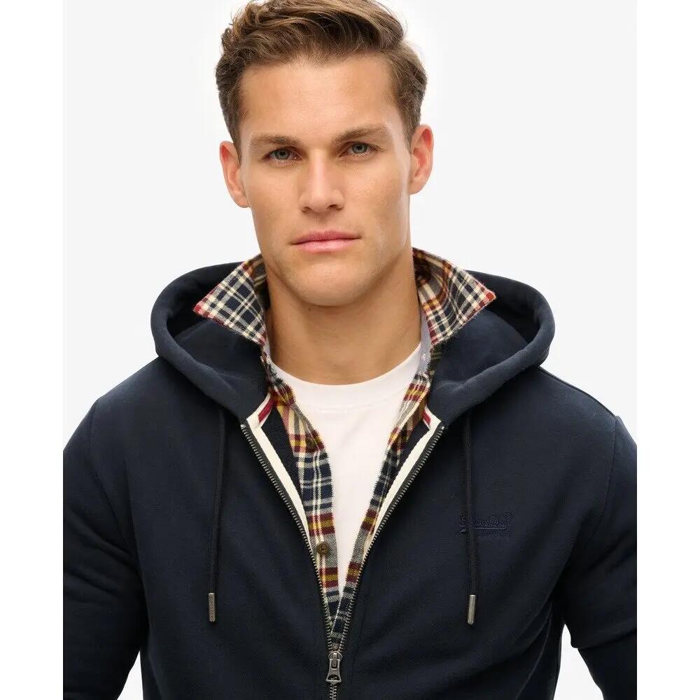 Felpa Uomo Superdry Essential Blu Marine M2014128A 5/6