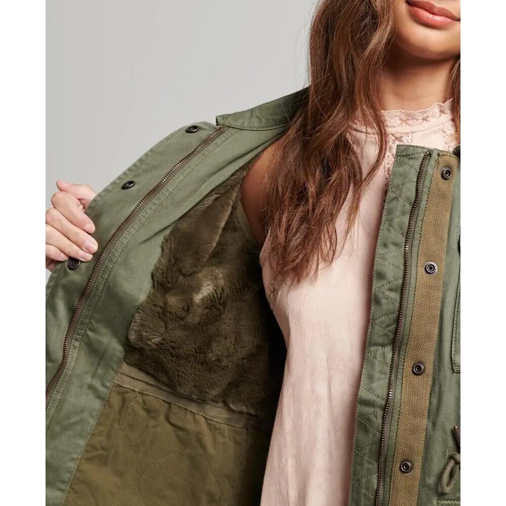 Veste militaire doublée femme Superdry M65 6/6