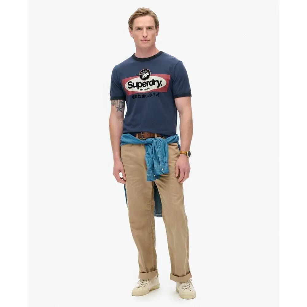 T-shirt à motif Superdry Core Logo Ringer Workwear 3/6