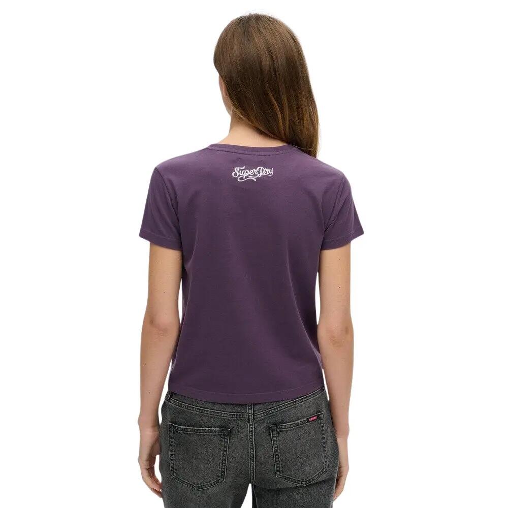 T-shirt da donna aderente Superdry Small Tattoo Rhinest 3/6