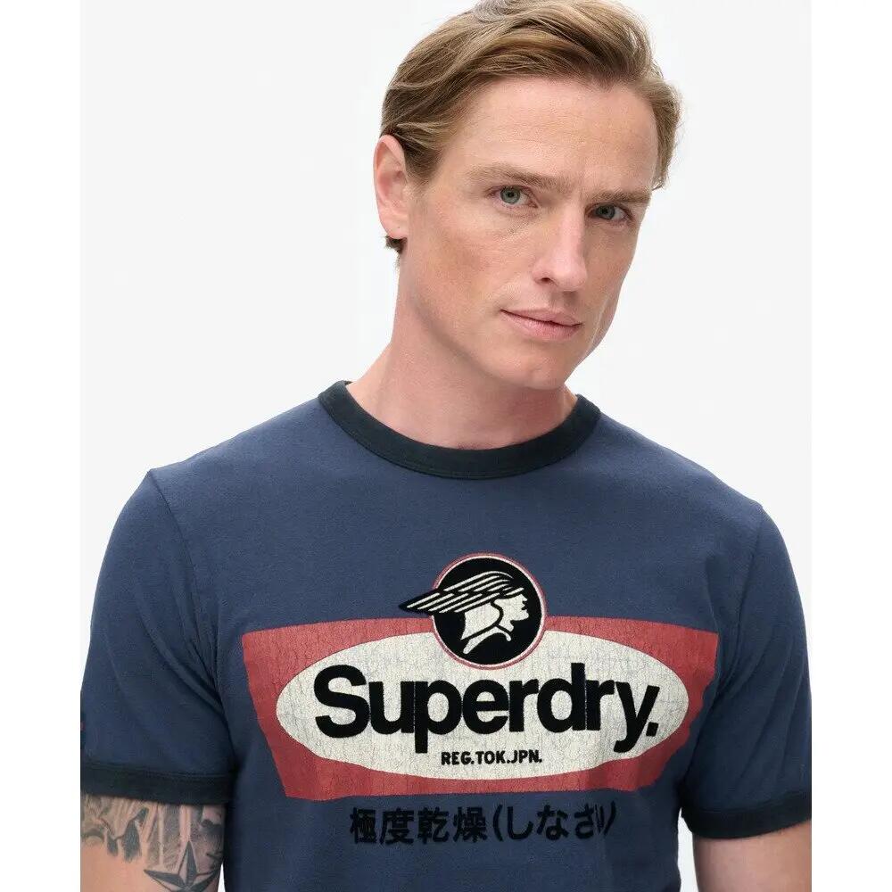 T-shirt à motif Superdry Core Logo Ringer Workwear 5/6