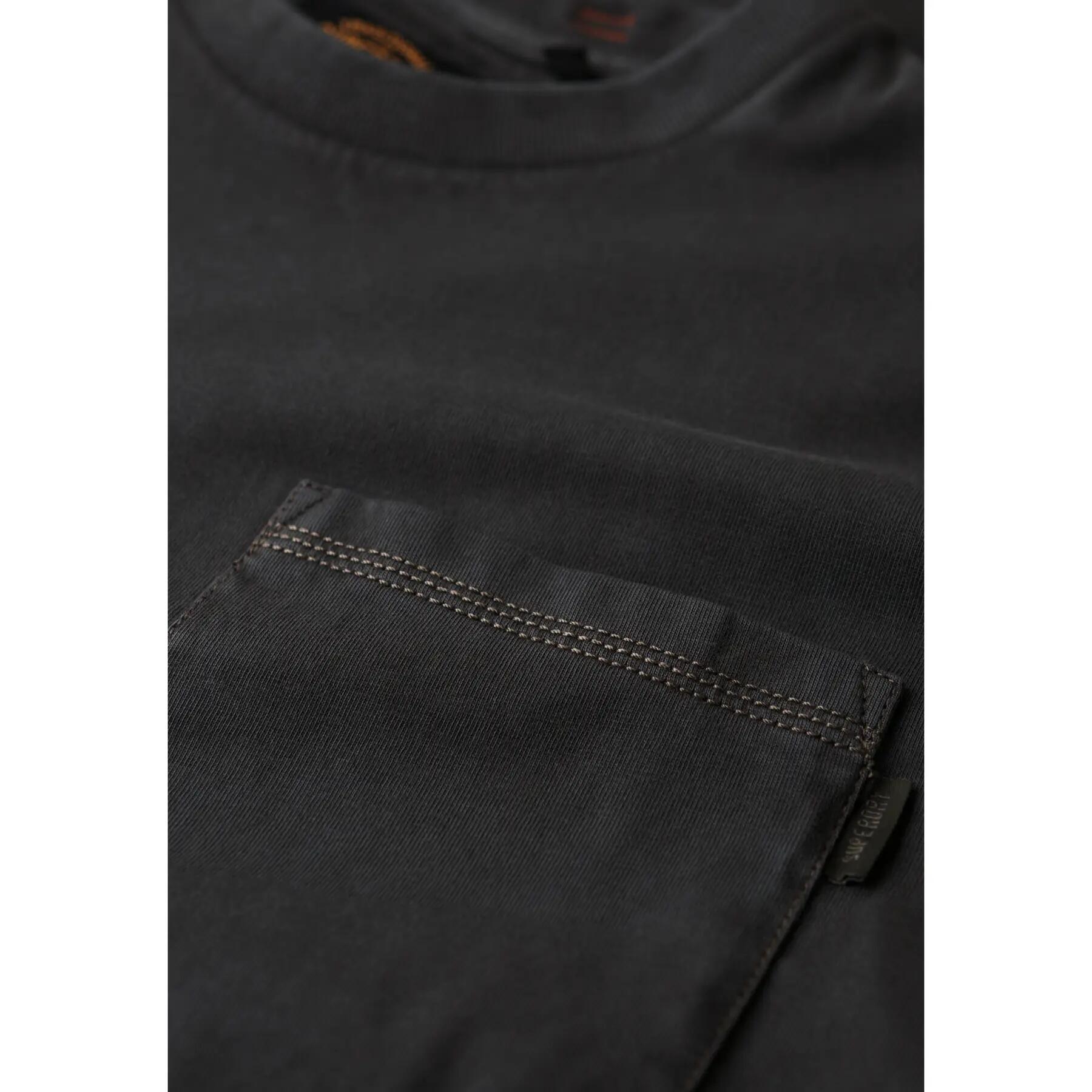 T-shirt à poche avec surpiqûres contrastantes 5/6