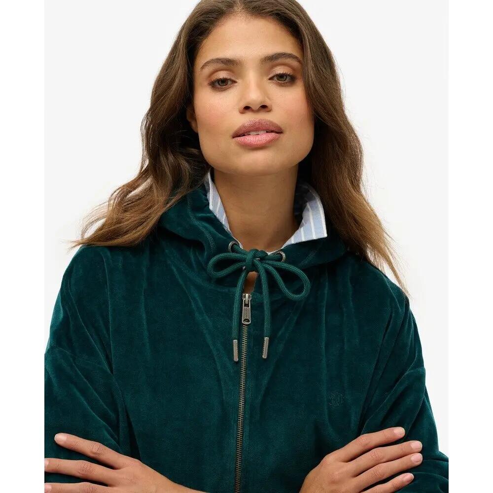 Dames fleece hoodie met rits Superdry 4/5