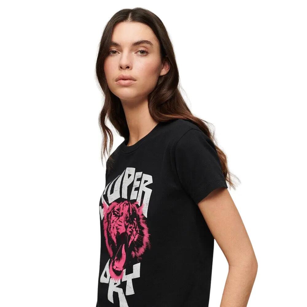 Dames-T-shirt Superdry Lo-fi Rock 5/7