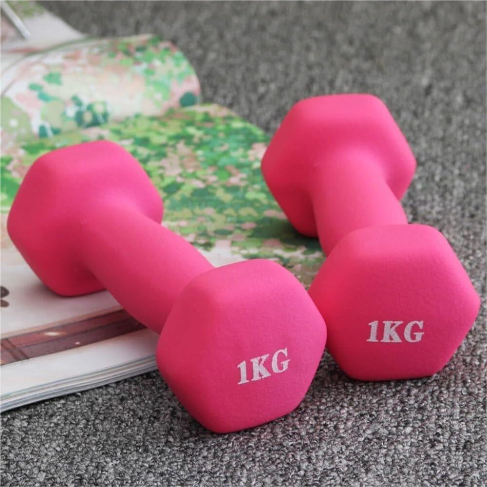 Kurzhantel 1 kg X-sport rosa 2/4