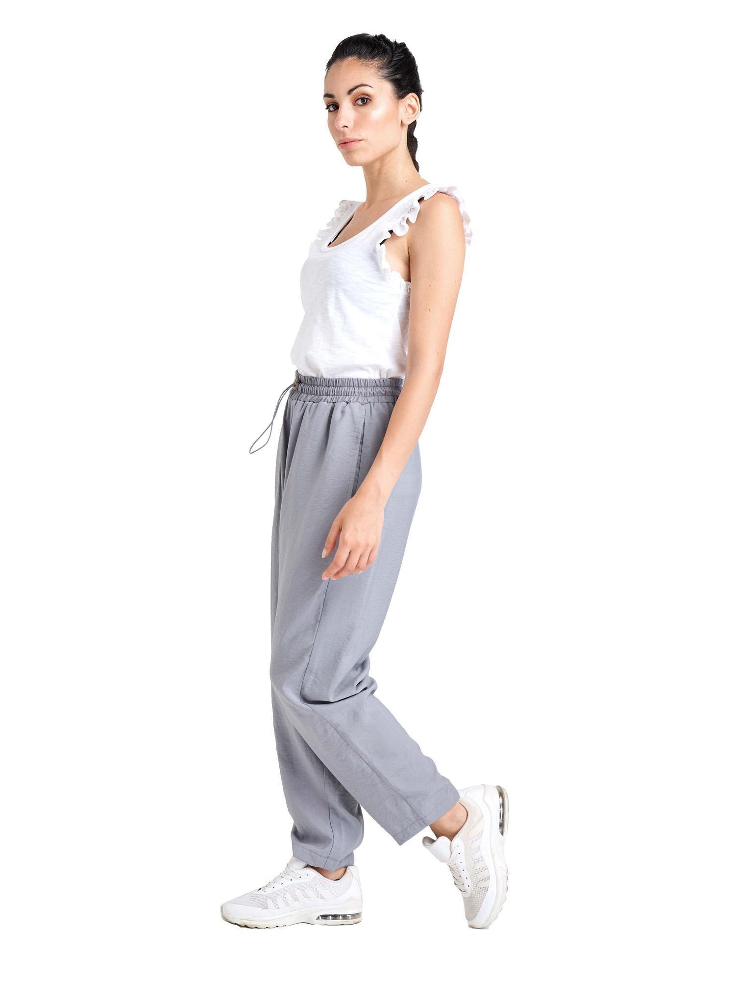 Pantalón de raso de mujer brillante 3/5