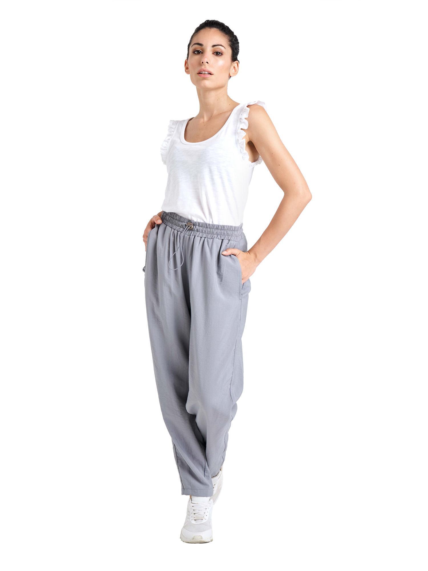 Pantalón de raso de mujer brillante 2/5