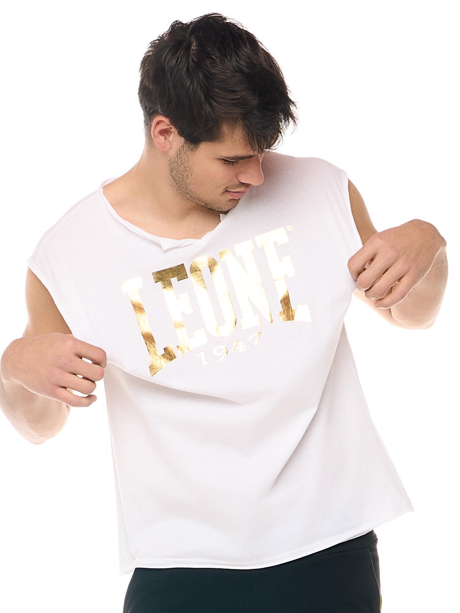 T-shirt sans manches homme coupe brute Leone New Gold 5/6