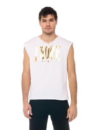 T-shirt sans manches homme coupe brute Leone New Gold