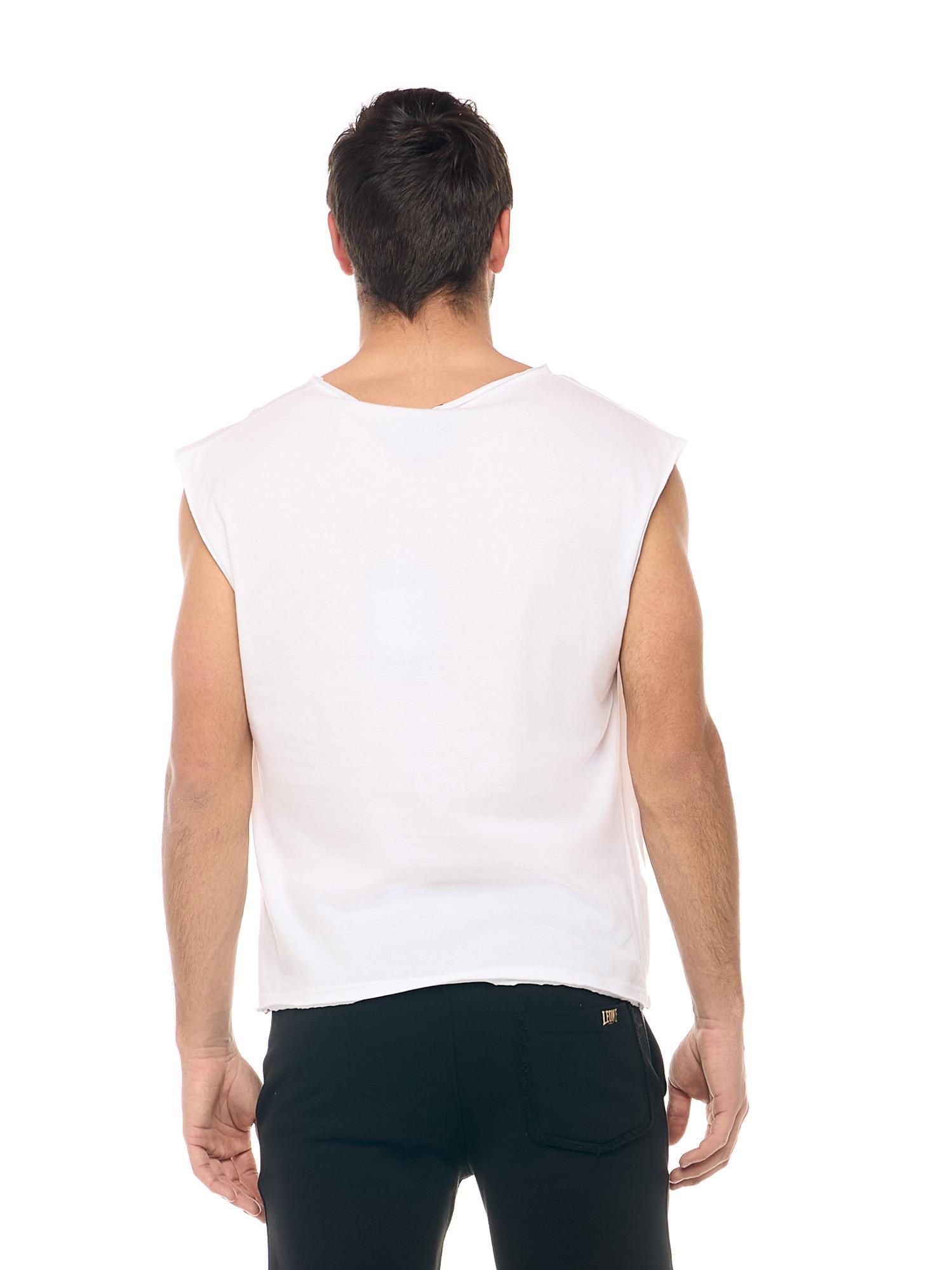 T-shirt sans manches homme coupe brute Leone New Gold 4/6