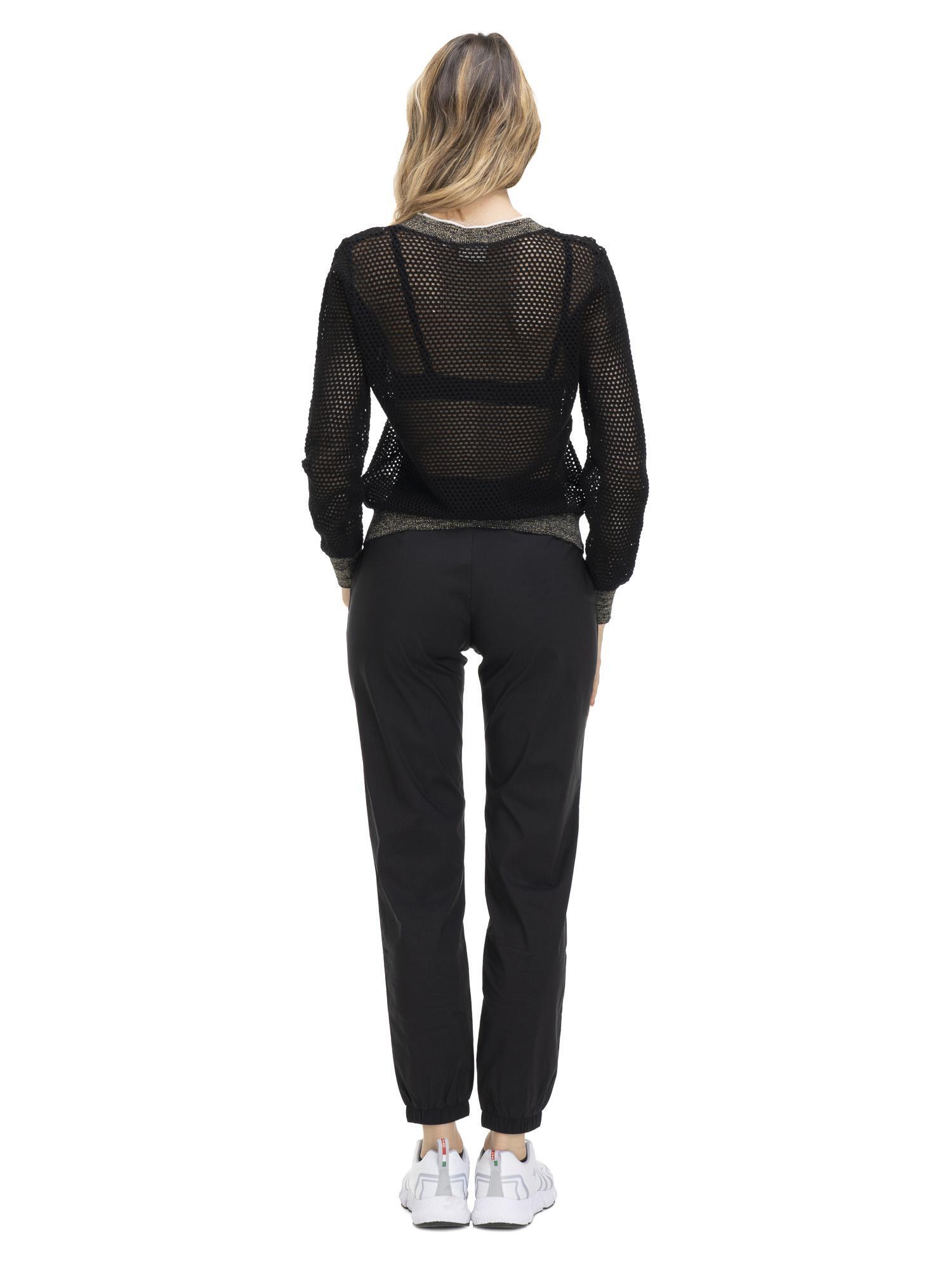 Dames mesh sweatshirts in aardetinten 4/8