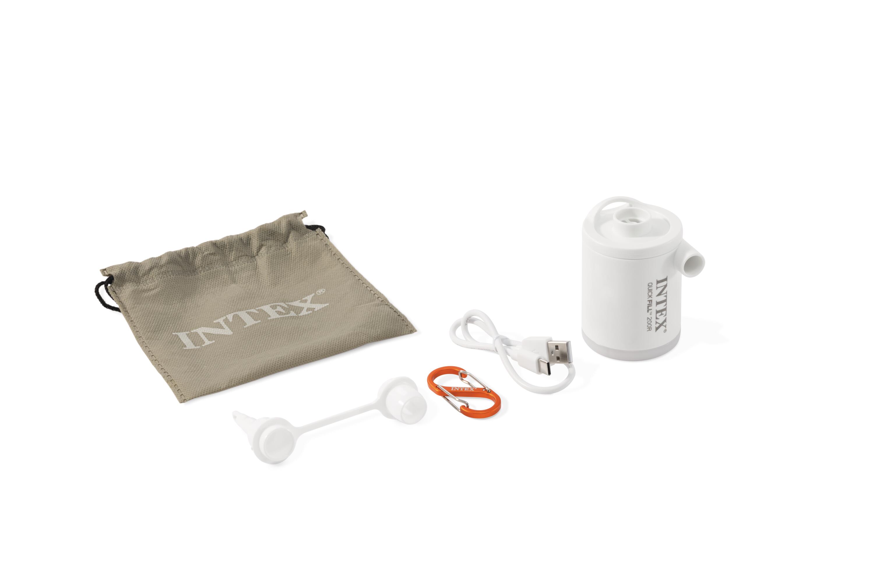 Mini hinchador eléctrico con linterna QuickFill USB200R 2/7