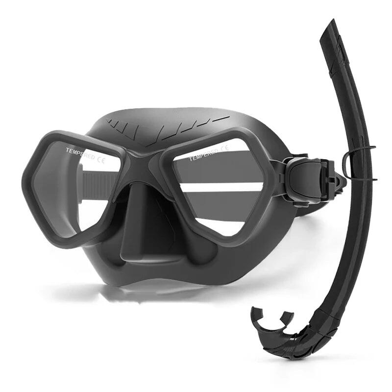 Diving Mask with Tempered Glass Anti-Fog Silicone for Adult