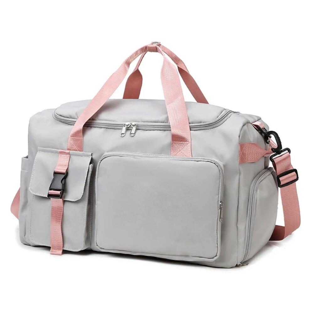 Gym Travel Duffle Bag with Wet Pocket for Women
