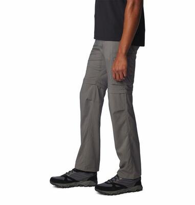 Wandelbroek heren - columbia silver ridge utility pant. convert. - city grey