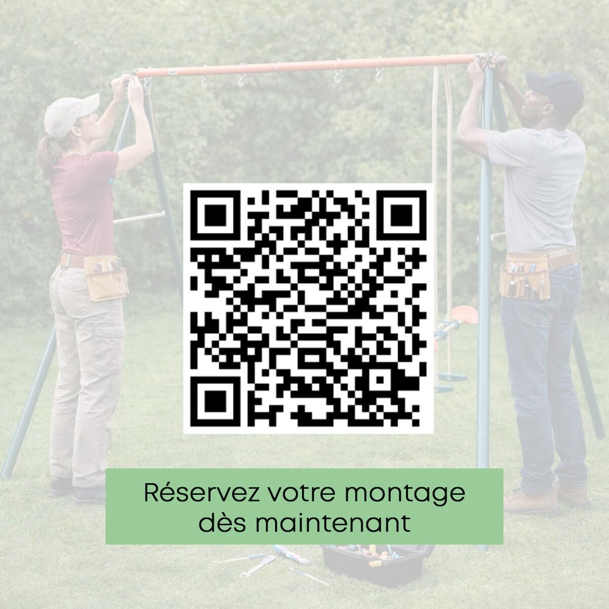 Balancelle métal TRIGANO 1 enfant hauteur 1.90 m avec siège sécurisé pour jeux e 5/6
