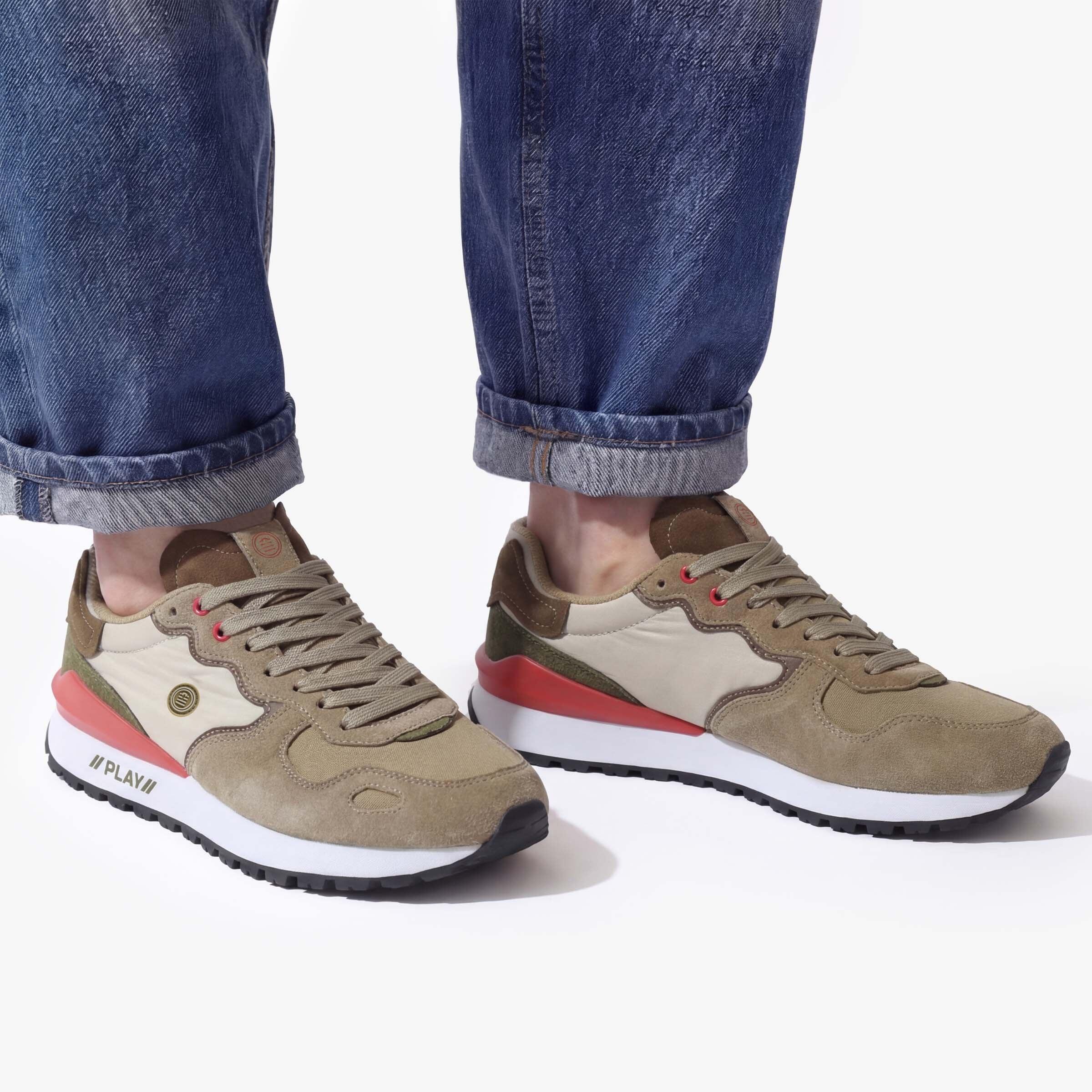 Sneakers Praloup verde kaki e oliva 2/6