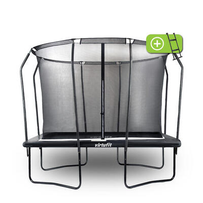 Premium trampoline met veiligheidsnet - rechthoekig - 183 x 274 cm